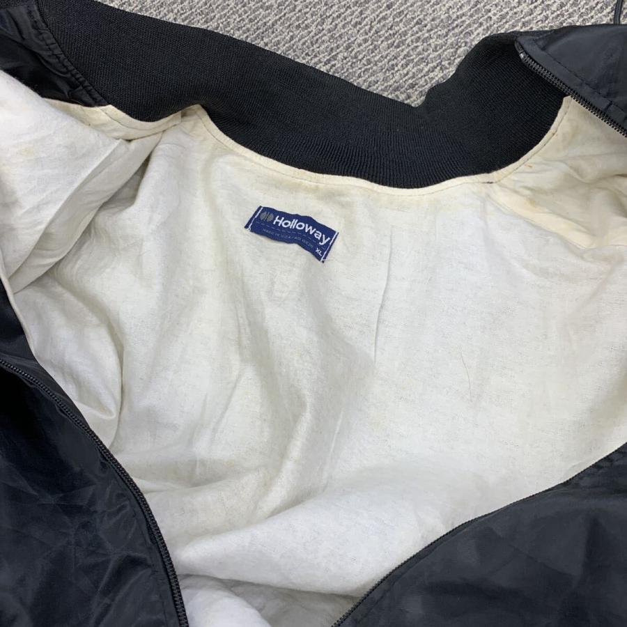 70〜80s USA製 Holloway ジャケット XL ブラック ホロウェイ ジップ