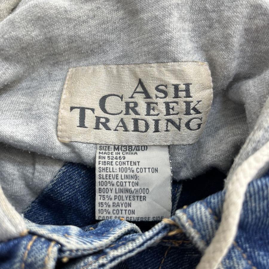ASH CREEK TRADING デニムジャケット M ブルー フーディー スナップ