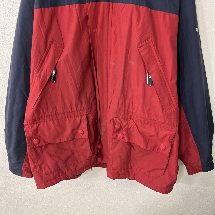 90s nautica マウンテンパーカー XL ネイビー レッド ノーティカ