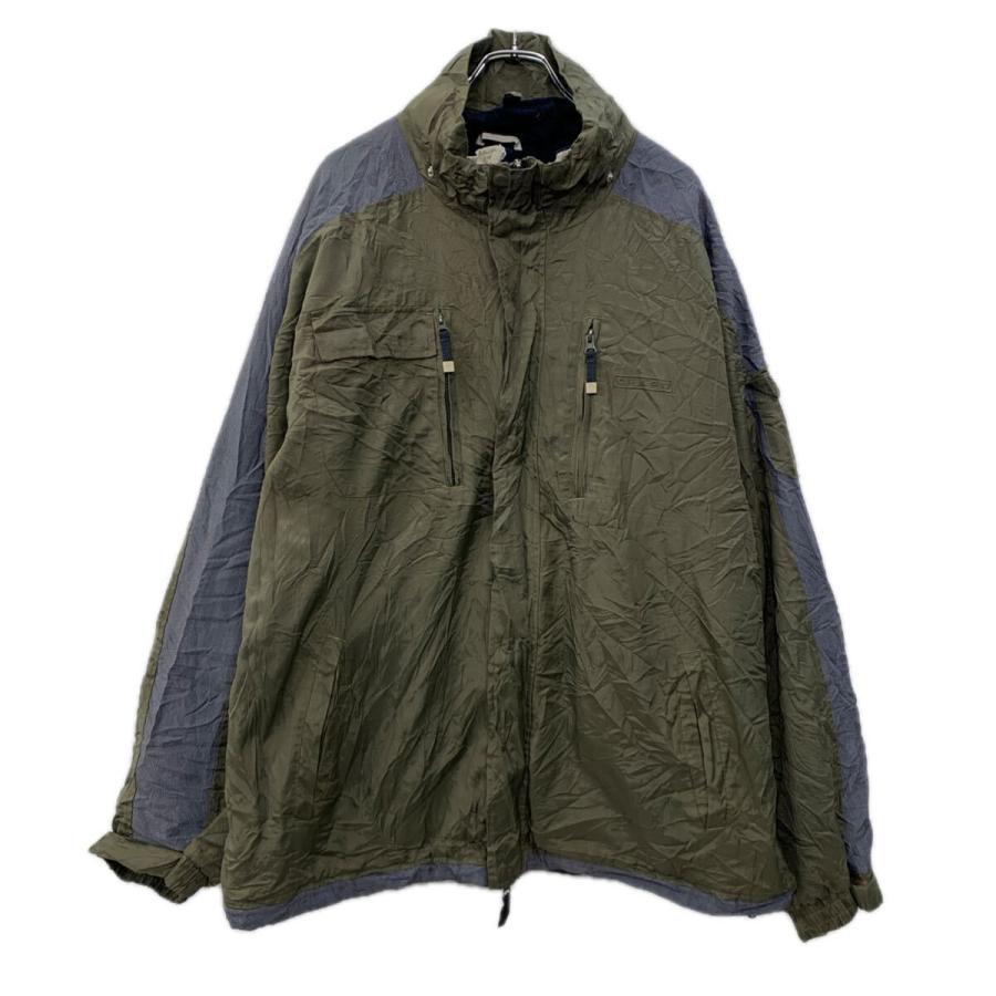 CHAPS マウンテンパーカー XXL カーキ グレー チャップス ジップアップ 