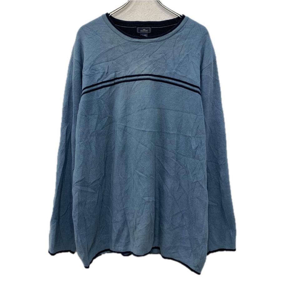 DOCKERS コットンニット セーター XXL ブルー ネイビー ドッカーズ 