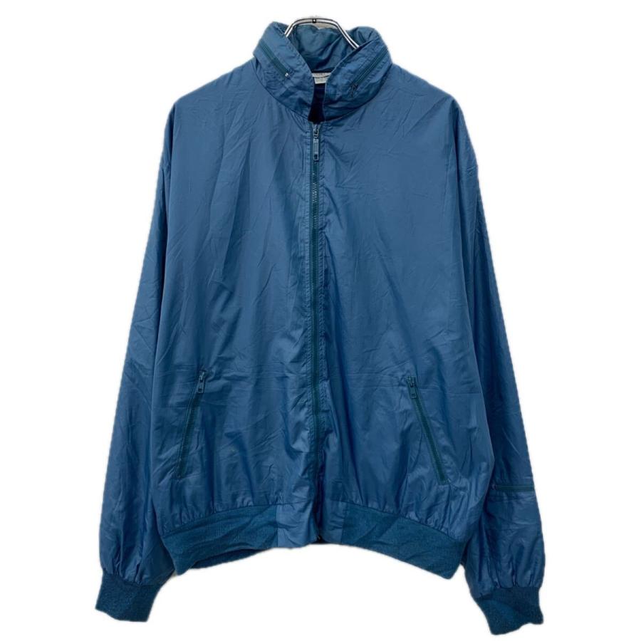 IZOD CLUB ナイロンジャケット L ブルー アイゾッド ジップアップ 隠れ