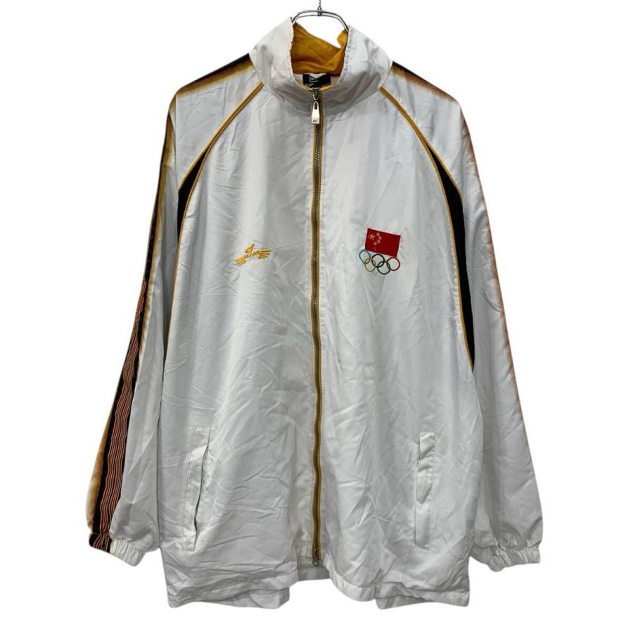 DEJiAN ジャケット 4XL ホワイト マルチカラー ジップアップ 