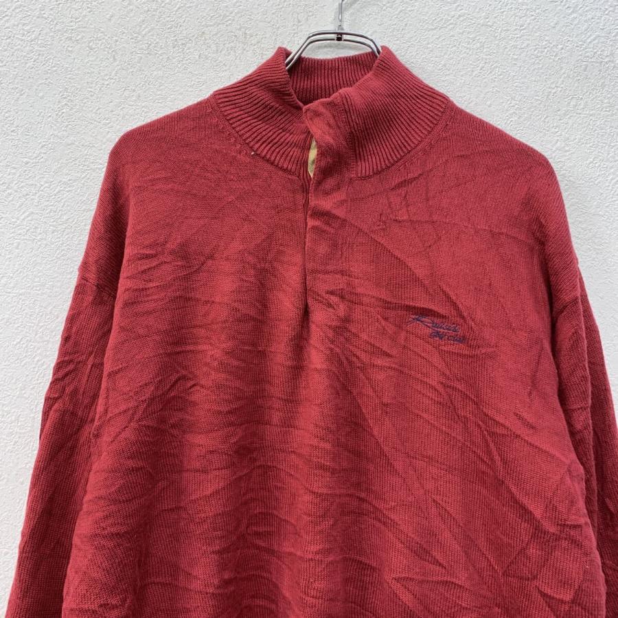 TOMMY HILFIGER GOLF コットンニット セーター L エンジ トミー