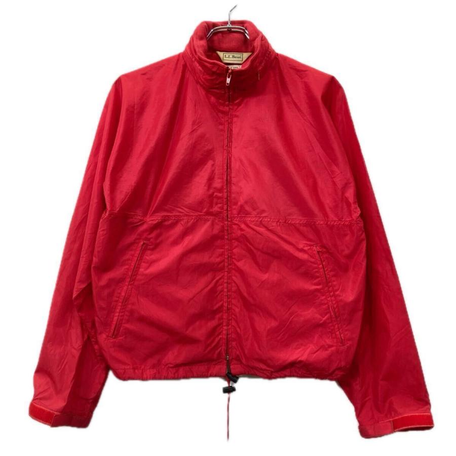 80s−90s L.L.Bean レディース ナイロンジャケット L レッド エルエル 