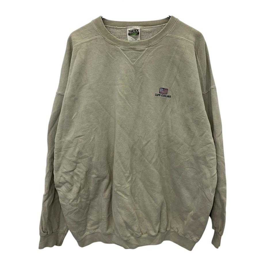 TULTEX 90s black　フェード　スウェット 90s USA製 TULTEX 無地 スウェット 黒 XL ラグランスリーブ 大きい