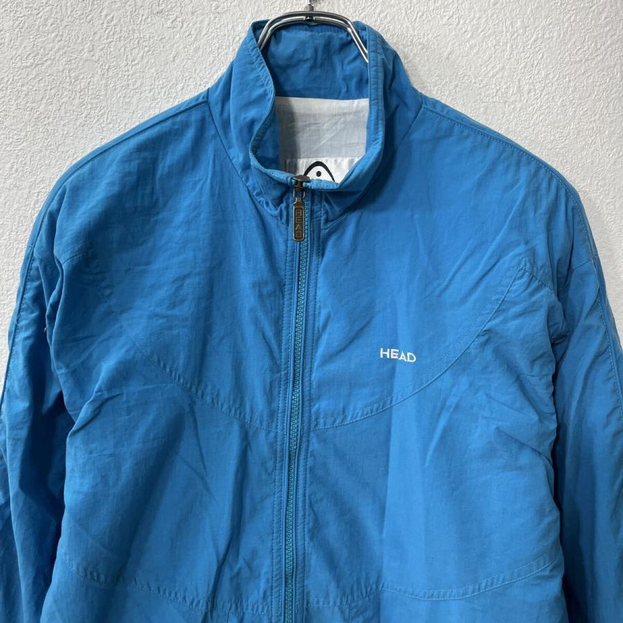 HEAD ナイロンジャケット M ライトブルー ジップアップ ナイロン ワン