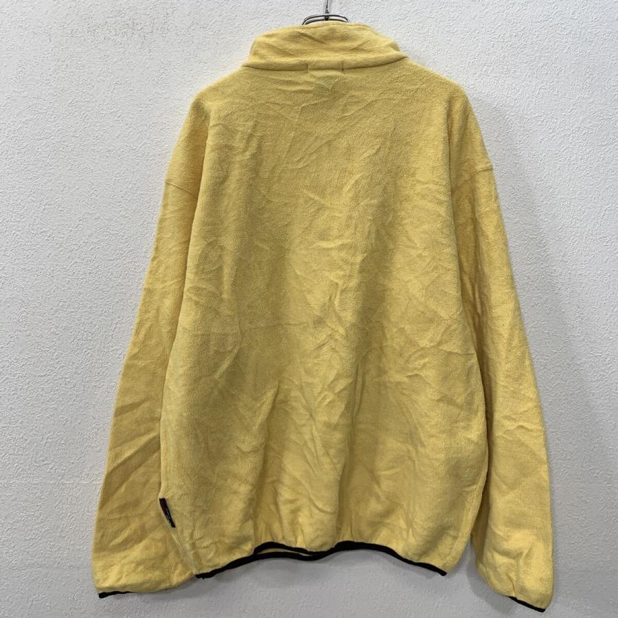 USA製 NAUTICA フリースジャケット XL イエロー ノーティカ ハーフ 