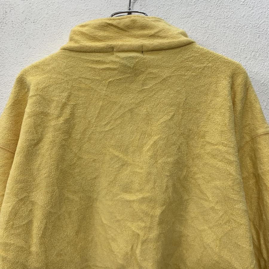 USA製 NAUTICA フリースジャケット XL イエロー ノーティカ ハーフ 