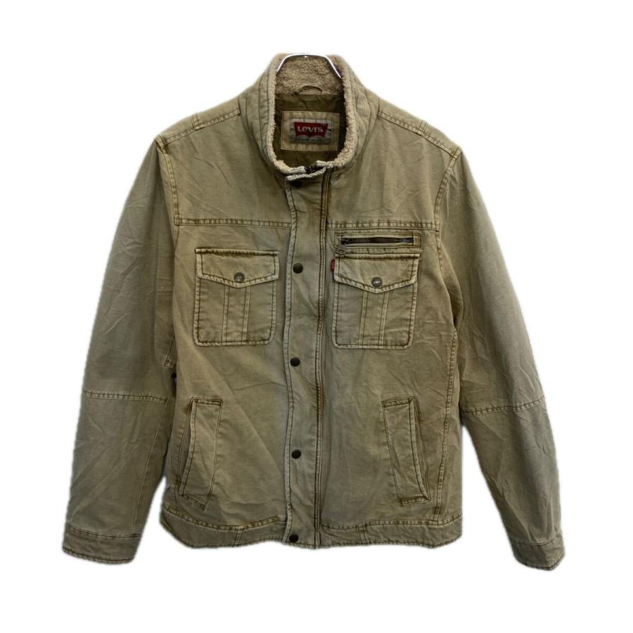 USED 古着 テック スナップボタン ポケット ライトアウター ジャケット Levi's ワークジャケット M ライトカーキ リーバイス ジップアップ
