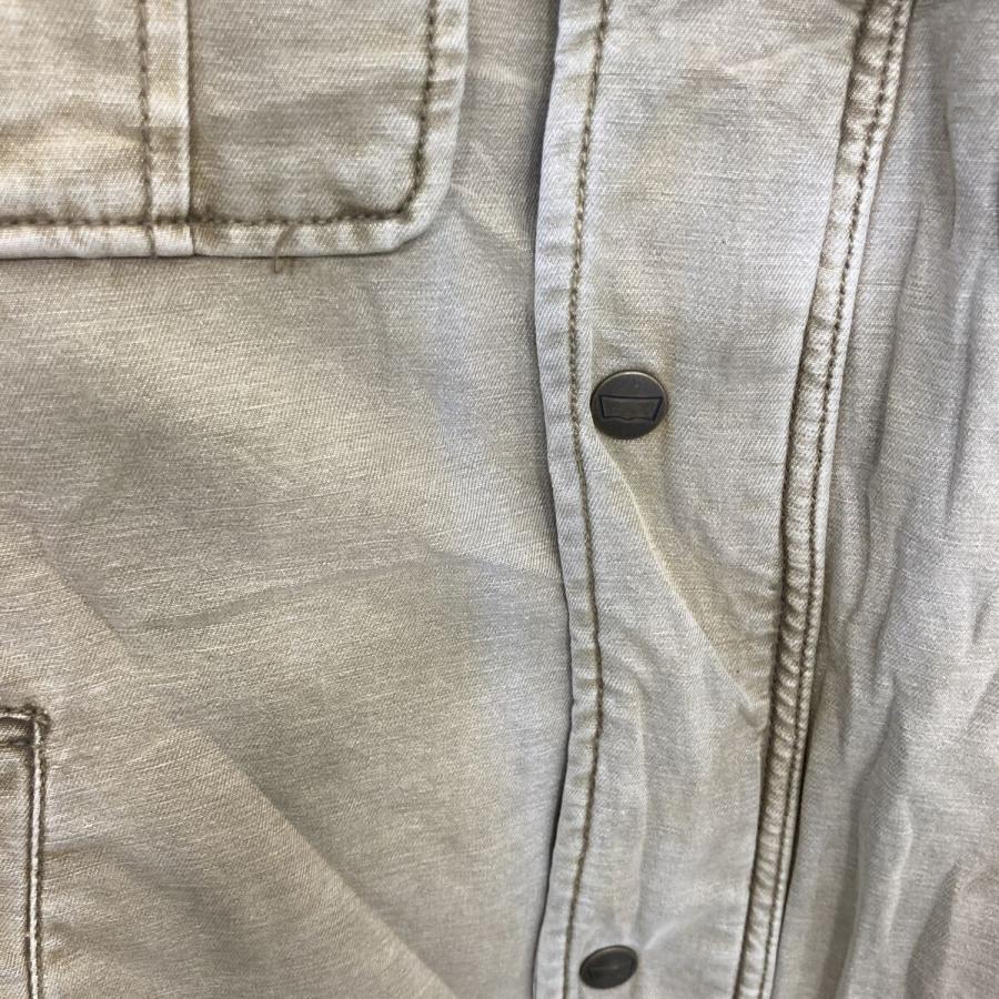 USED 古着 テック スナップボタン ポケット ライトアウター ジャケット Levi's ワークジャケット M ライトカーキ リーバイス ジップアップ