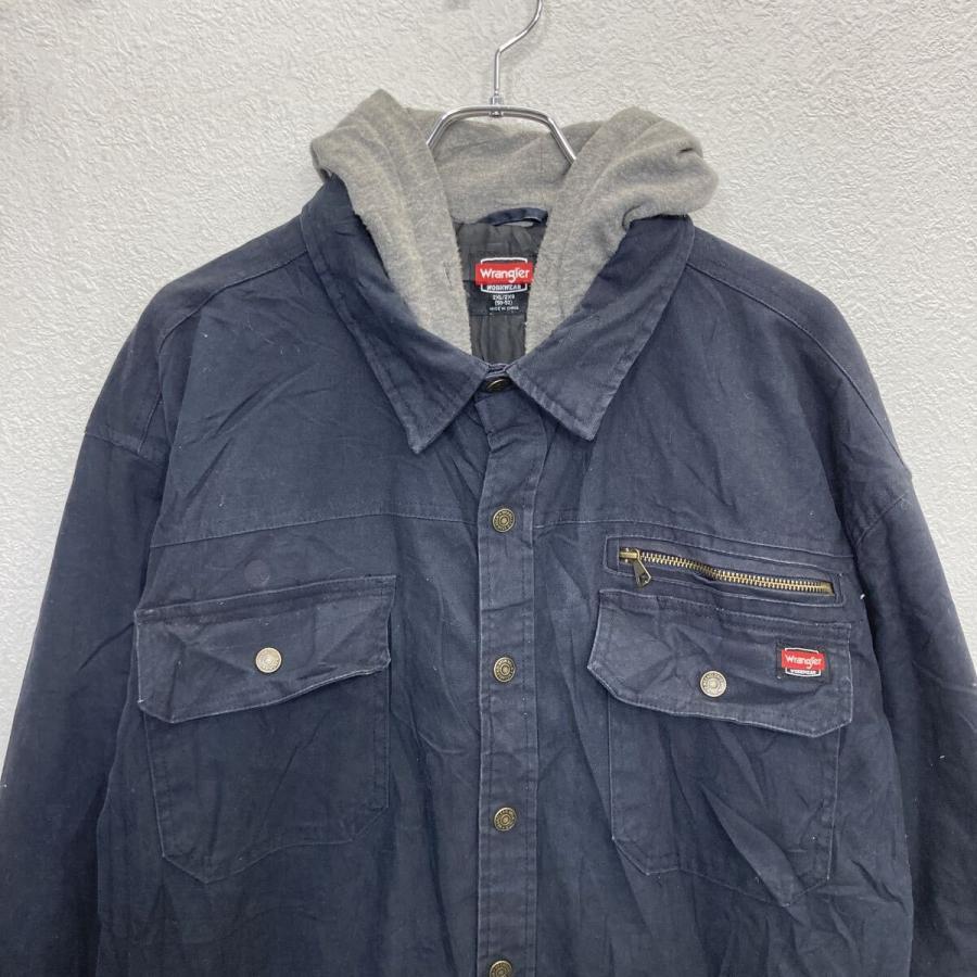 Wrangler ワークジャケット 2XL ネイビー ラングラー ワーク 前ボタン