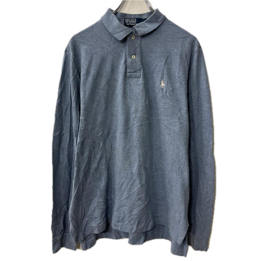 POLO Ralph Lauren 長袖 ポロシャツ L ライトブルー ポロラルフ 