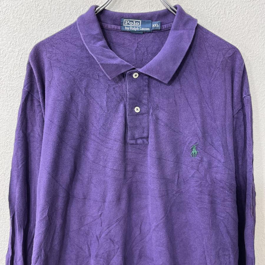 POLO Ralph Lauren 長袖 ポロシャツ 2XL パープル ポロラルフローレン