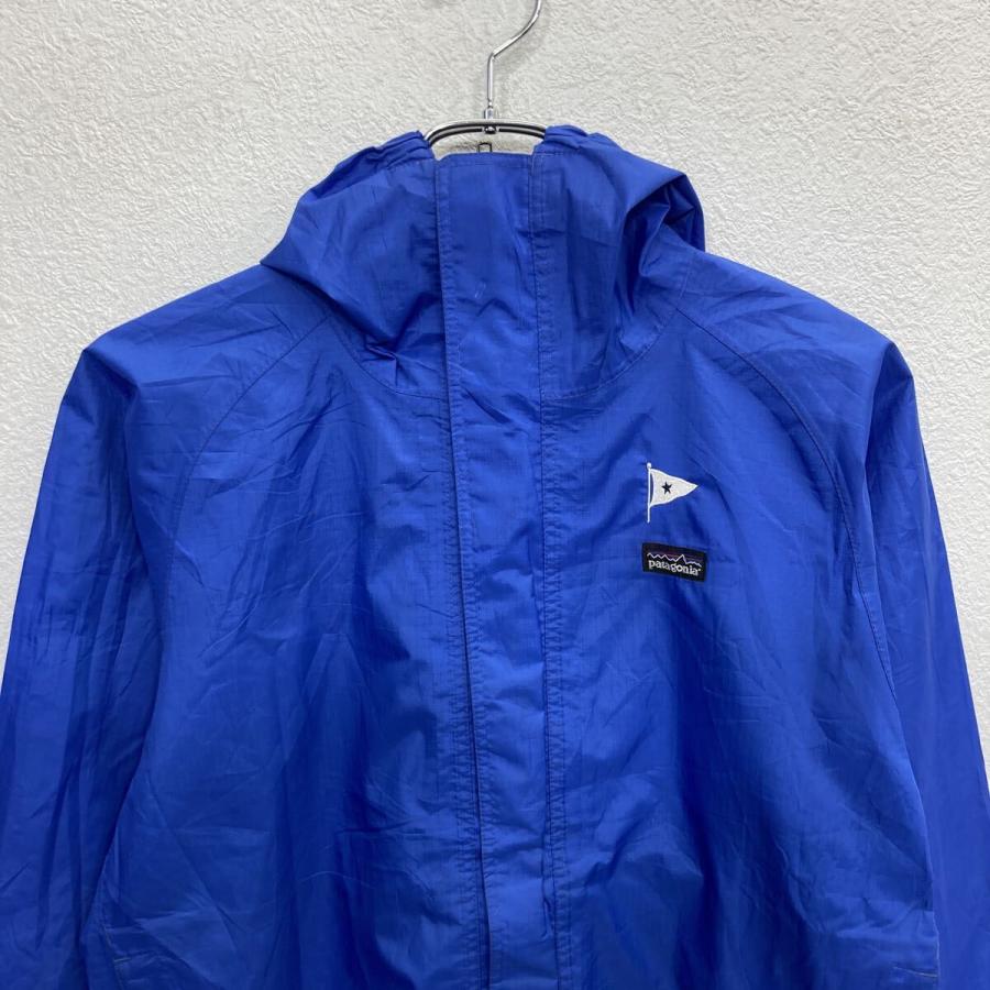 patagonia ナイロンジャケット キッズM ブルー パタゴニア ジップ 