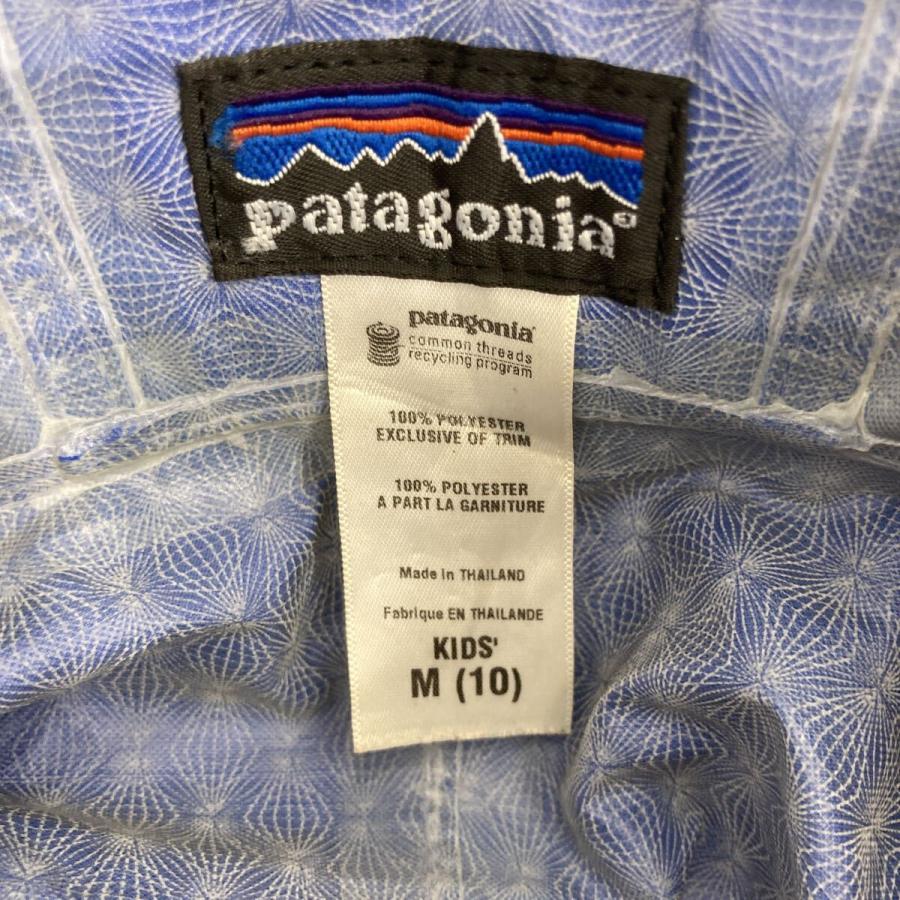 patagonia ナイロンジャケット キッズM ブルー パタゴニア ジップ