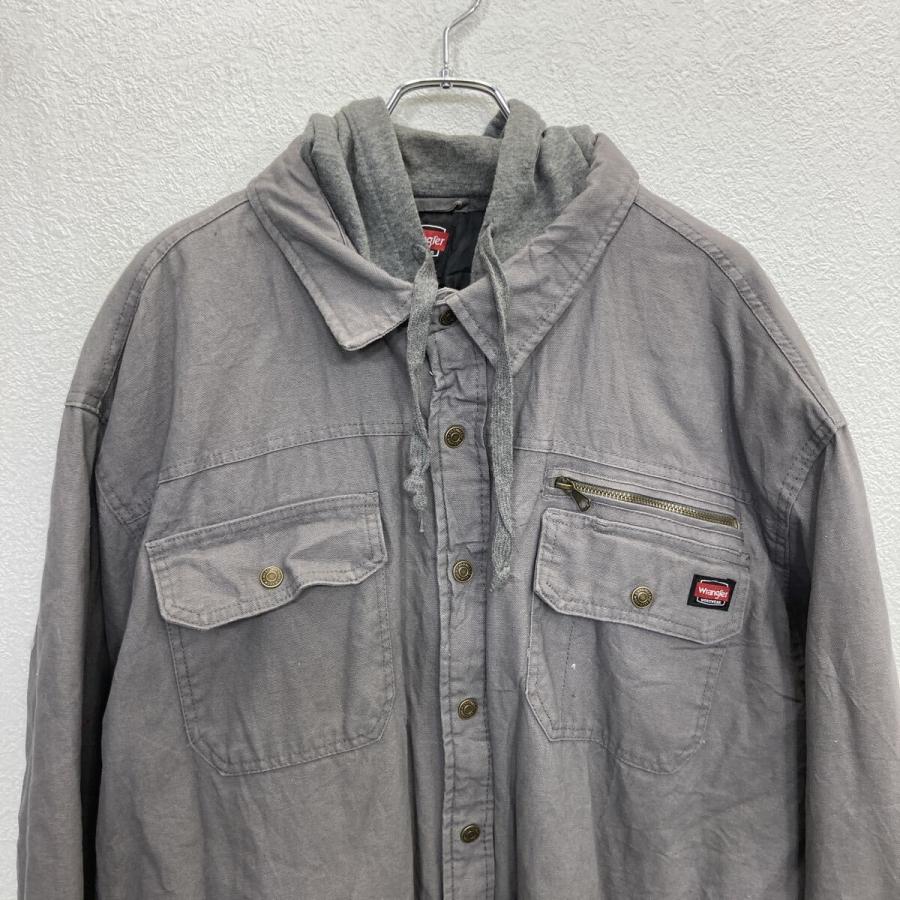 Wrangler ワークジャケット 2XL グレー ラングラー スナップボタン