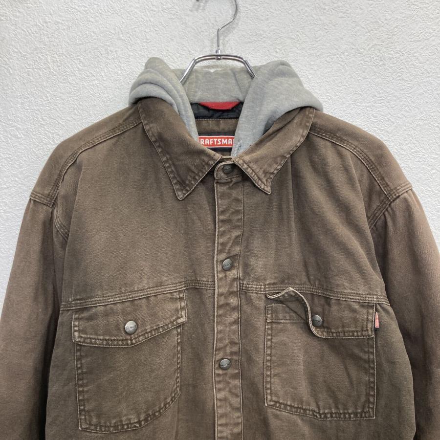 CRAFTSMAN ワークジャケット L カーキ×ライトグレー クラフツマン 