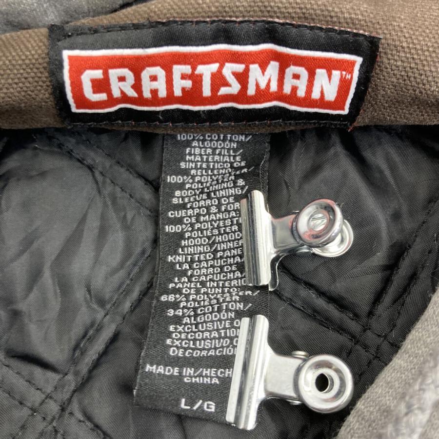 CRAFTSMAN ワークジャケット L カーキ×ライトグレー クラフツマン 