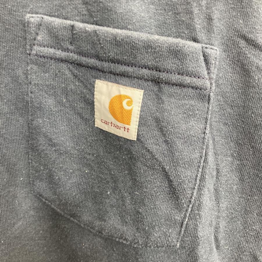 Carhartt ロゴスウェットトレーナー 2XL ネイビー カーハート プル 