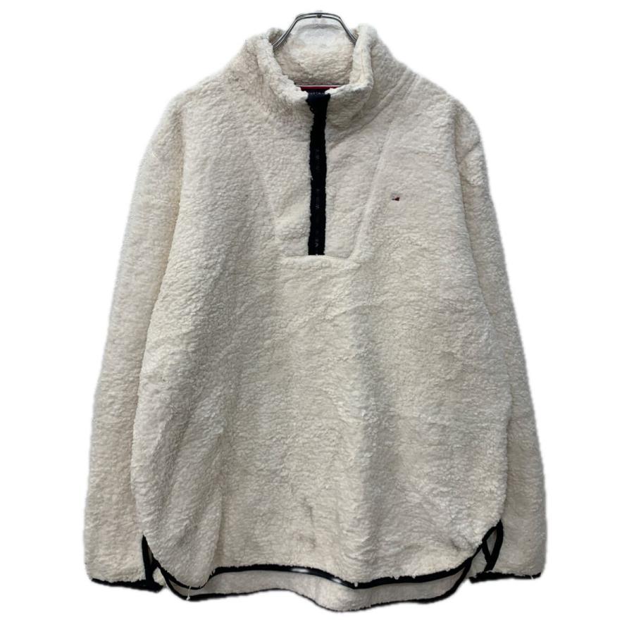 TOMMY HILFIGER フリースジャケット XL ホワイト トミーヒルフィガー 