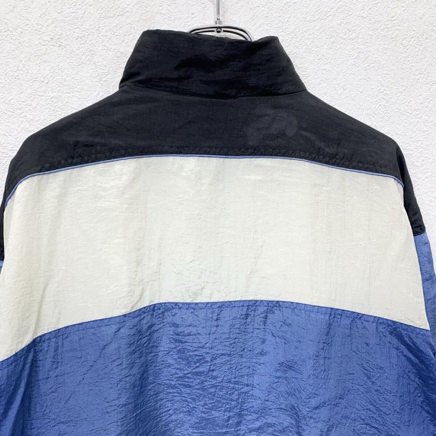 90s ナイロンジャケット XXL位 ブルー系 ホワイト ブラック USA