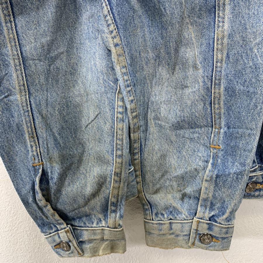 USA製 デニムジャケット XLARGE ライトブルー ジージャン ボタン 胸 