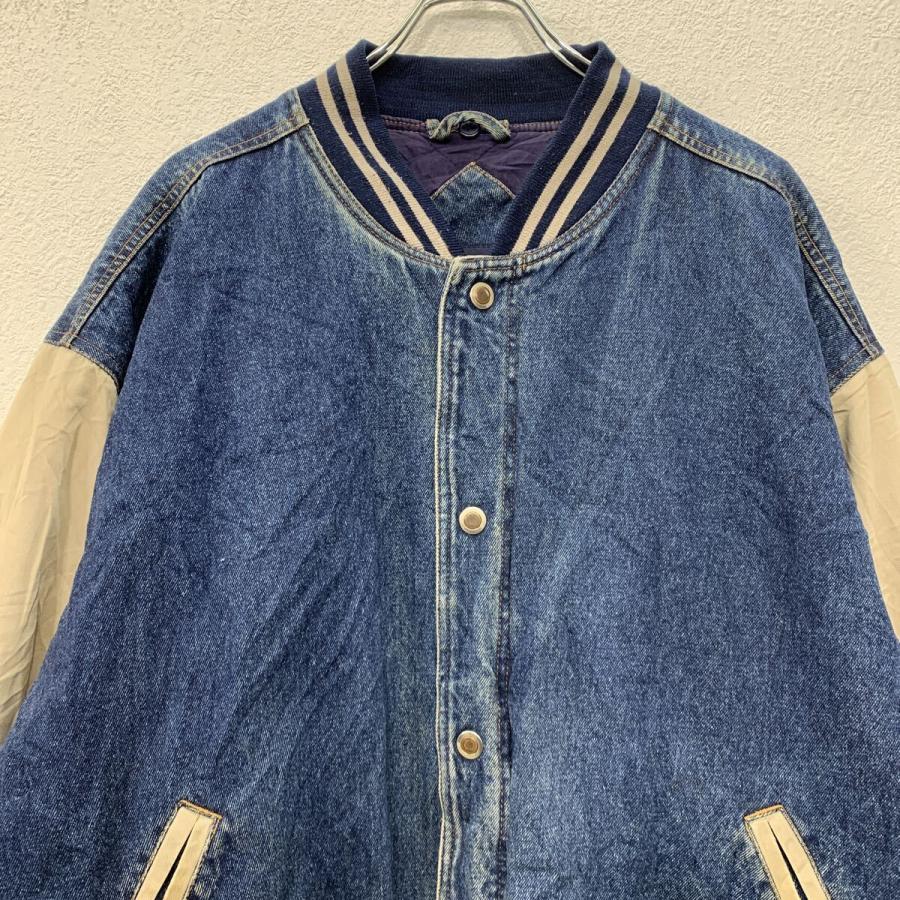 basic EDITIONS スタジアムジャケット LARGE インディゴブルー 