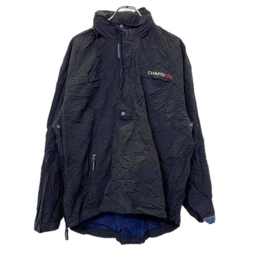 90s CHAPS RALPH LAUREN ナイロンジャケット L ブラック チャップス 
