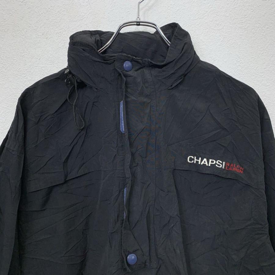 90s CHAPS RALPH LAUREN ナイロンジャケット L ブラック チャップス 
