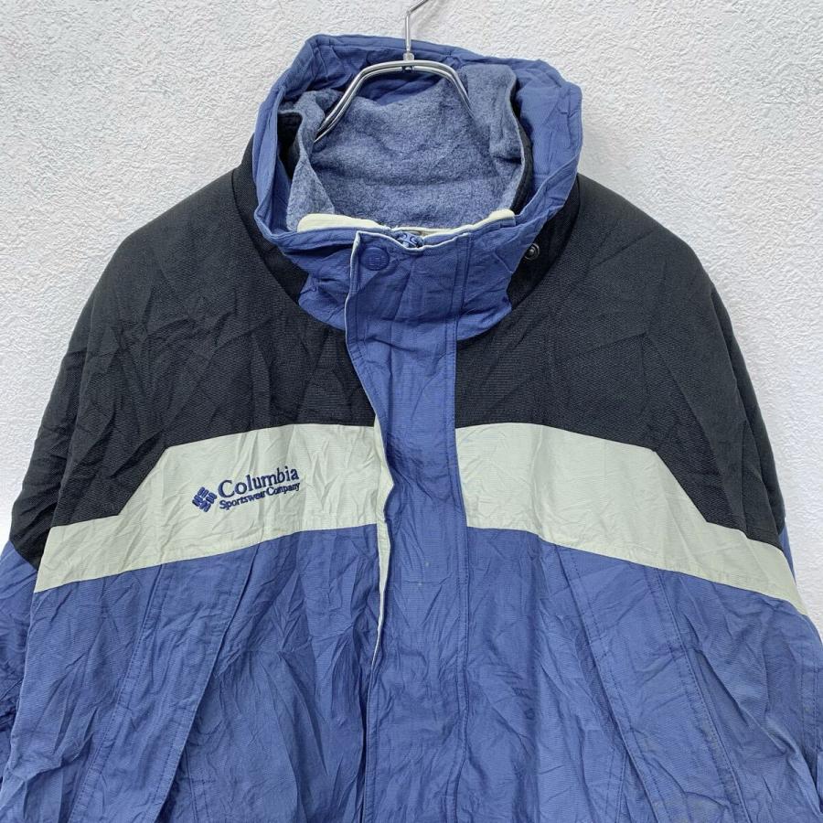 00s Columbia ナイロンジャケット L ブルーグレー ブラック グレー 
