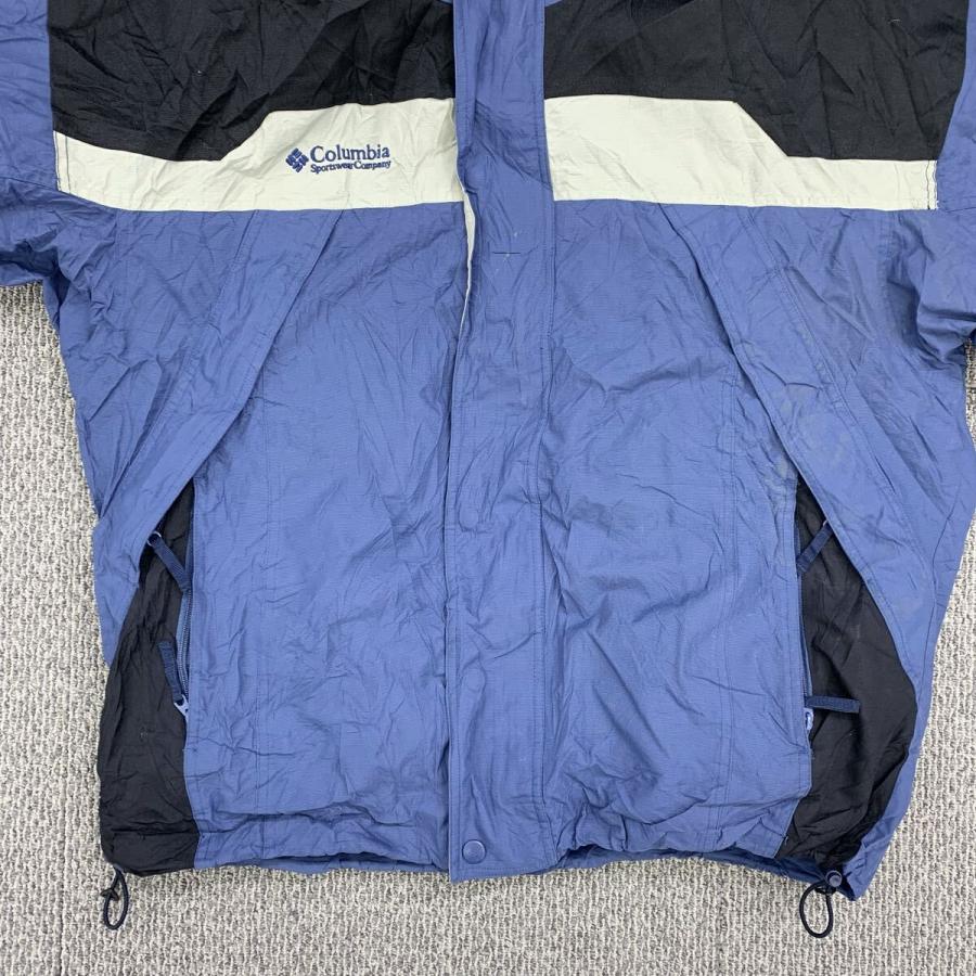 00s Columbia ナイロンジャケット L ブルーグレー ブラック グレー