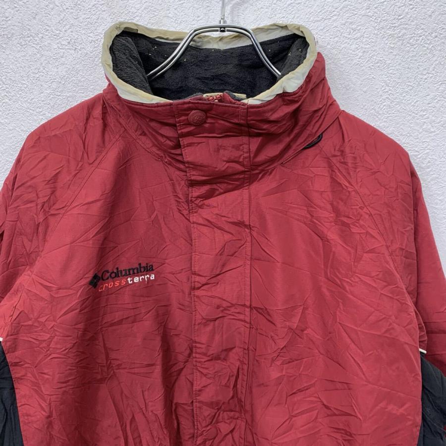 00s Columbia ナイロンジャケット M レッド ブラック コロンビア 裏地