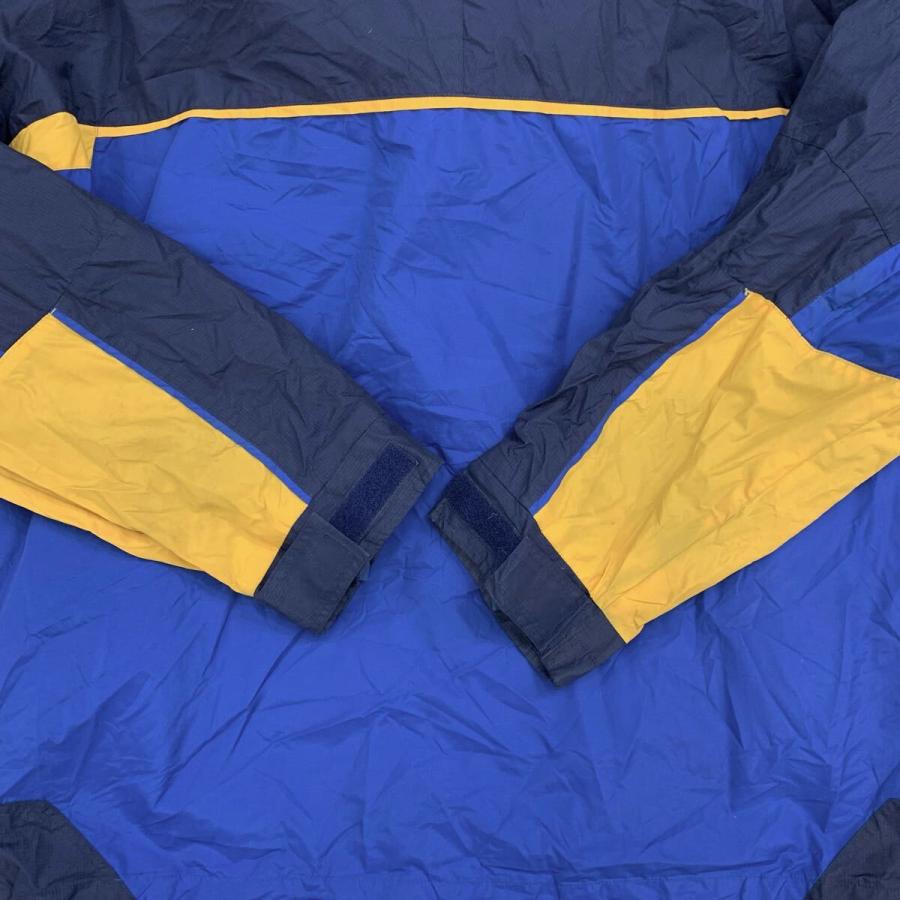 00s Columbia ナイロンジャケット XL ブルー イエロー ネイビー