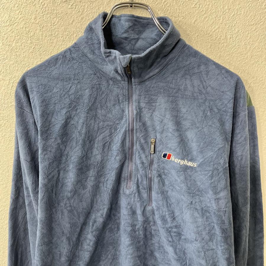 berghaus フリースジャケット L〜 ブルー バーグハウス ハーフジップ