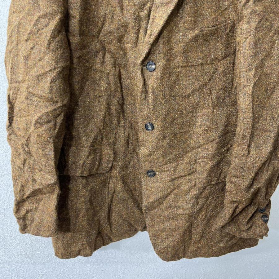 ハリスツイード テーラードジャケット USA製 Harris Tweed テーラードジャケット L〜 ブラウン ハリス