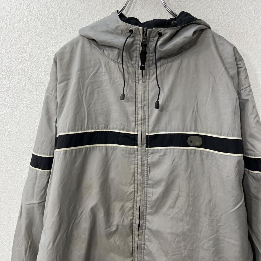 NIKE ナイロンジャケット XL グレー ナイキ ジップアップ ロング丈 