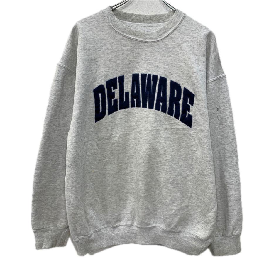 USA製 Dodger ロゴスウェット トレーナー L グレー ネイビー ドジャー