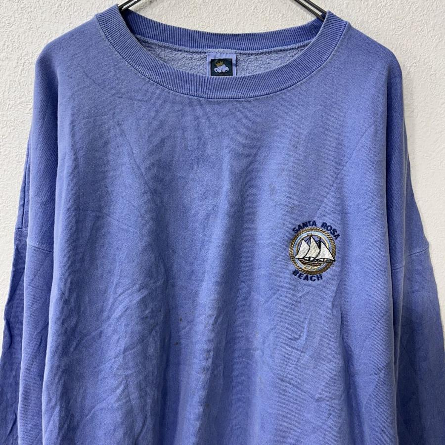 20471120 プリントスウェット COTTON DELUXE FLEECE プリントスウェット トレーナー 2XL ブルー系