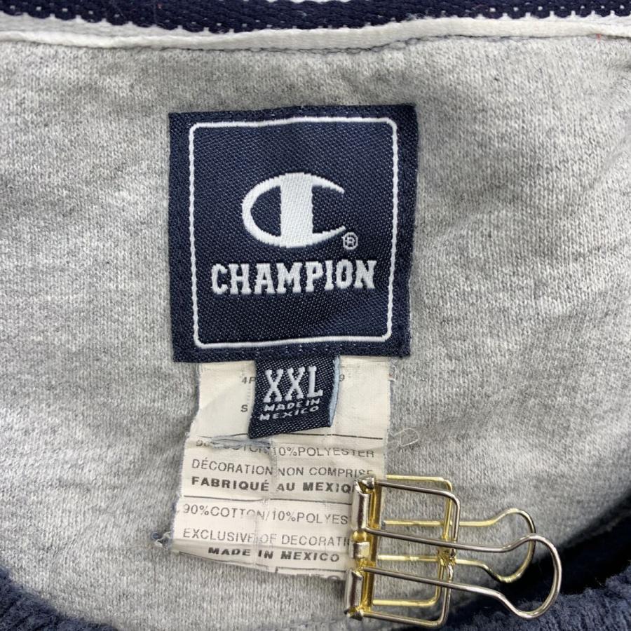 メキシコ製 Champion ロゴスウェット トレーナー XXL ネイビー 