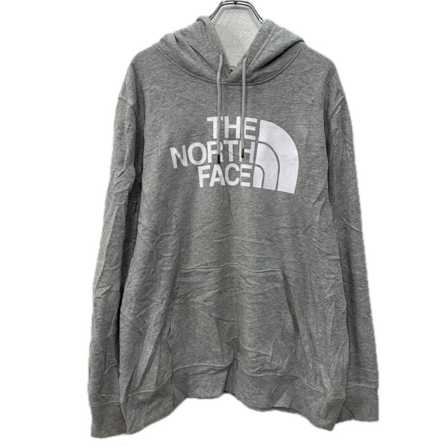 THE NORTH FACE プリントスウェット パーカー XL グレー ホワイト ザ