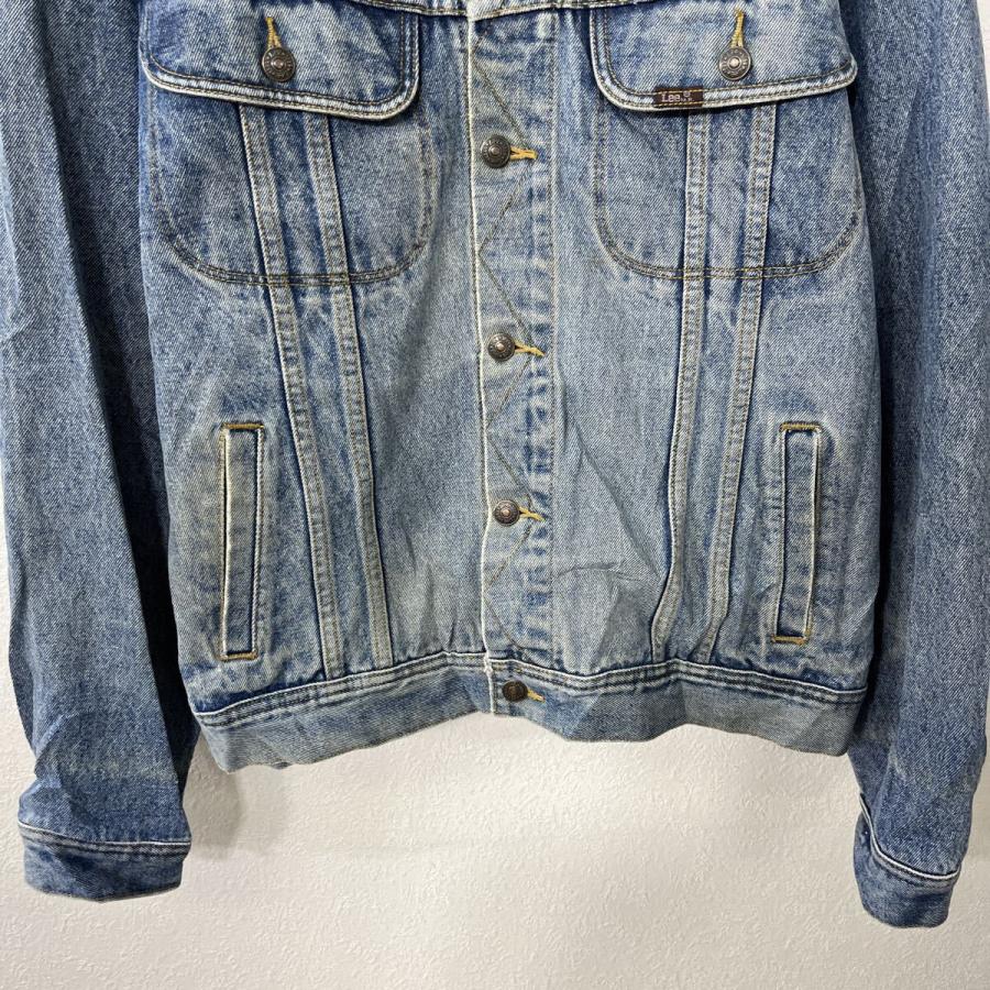Lee デニムジャケット L インディゴブルー リー ボタン バックプリント
