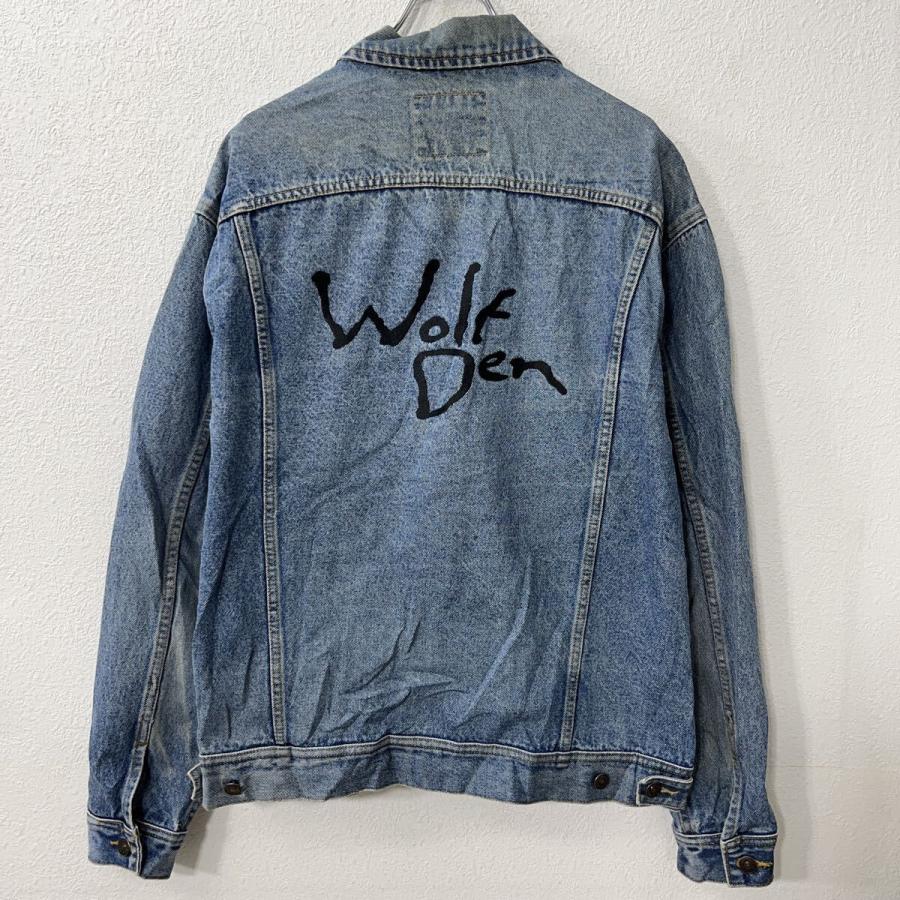 Lee デニムジャケット L インディゴブルー リー ボタン バックプリント