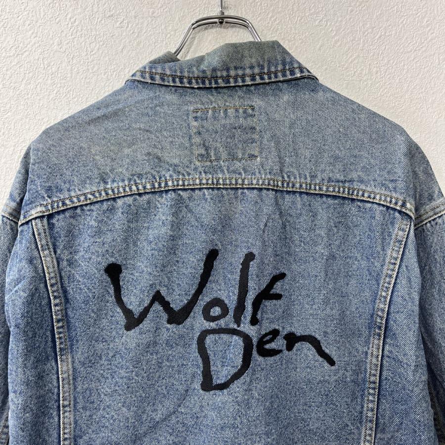 Lee デニムジャケット L インディゴブルー リー ボタン バックプリント