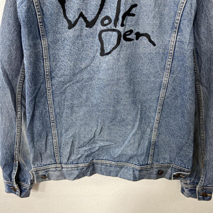 Lee デニムジャケット L インディゴブルー リー ボタン バックプリント