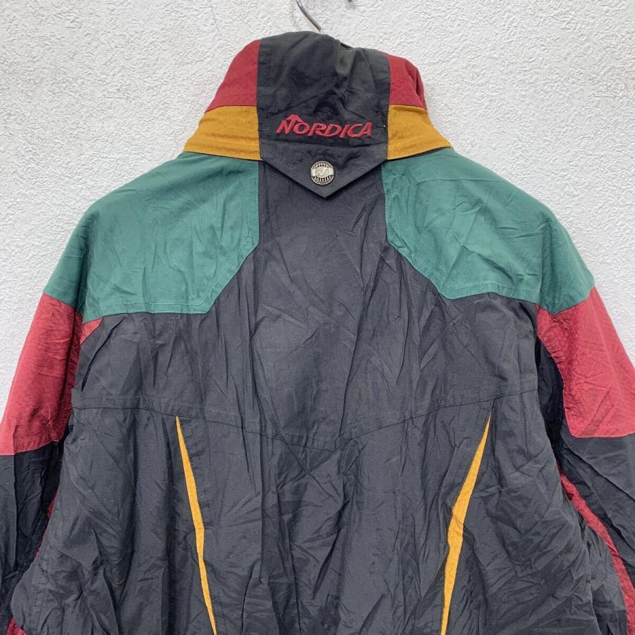 NORDICA ナイロンジャケット L マルチカラー ブラック レッド グリーン