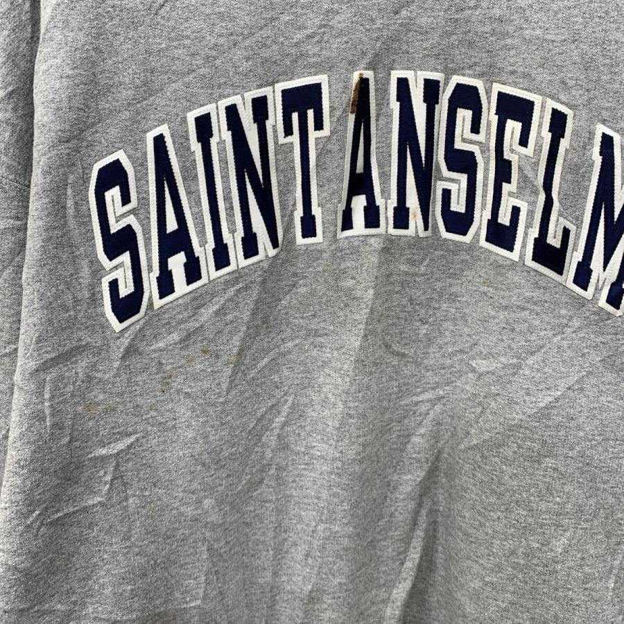 Champion ロゴスウェット トレーナー XXL グレー ネイビー