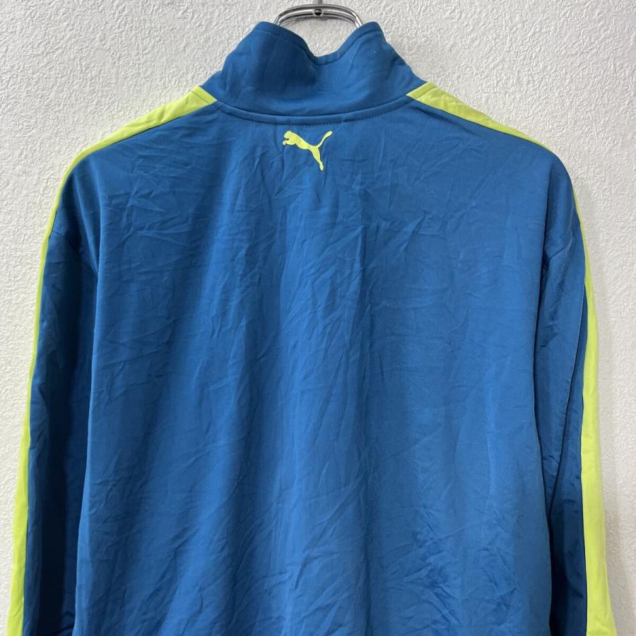 PUMA ジャージ L ブルー プーマ ジップアップ スポーティー トラック 