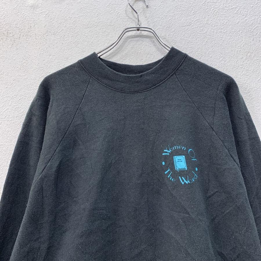 USA製 FRUIT OF THE LOOM プリントスウェット トレーナー XXL ブラック 