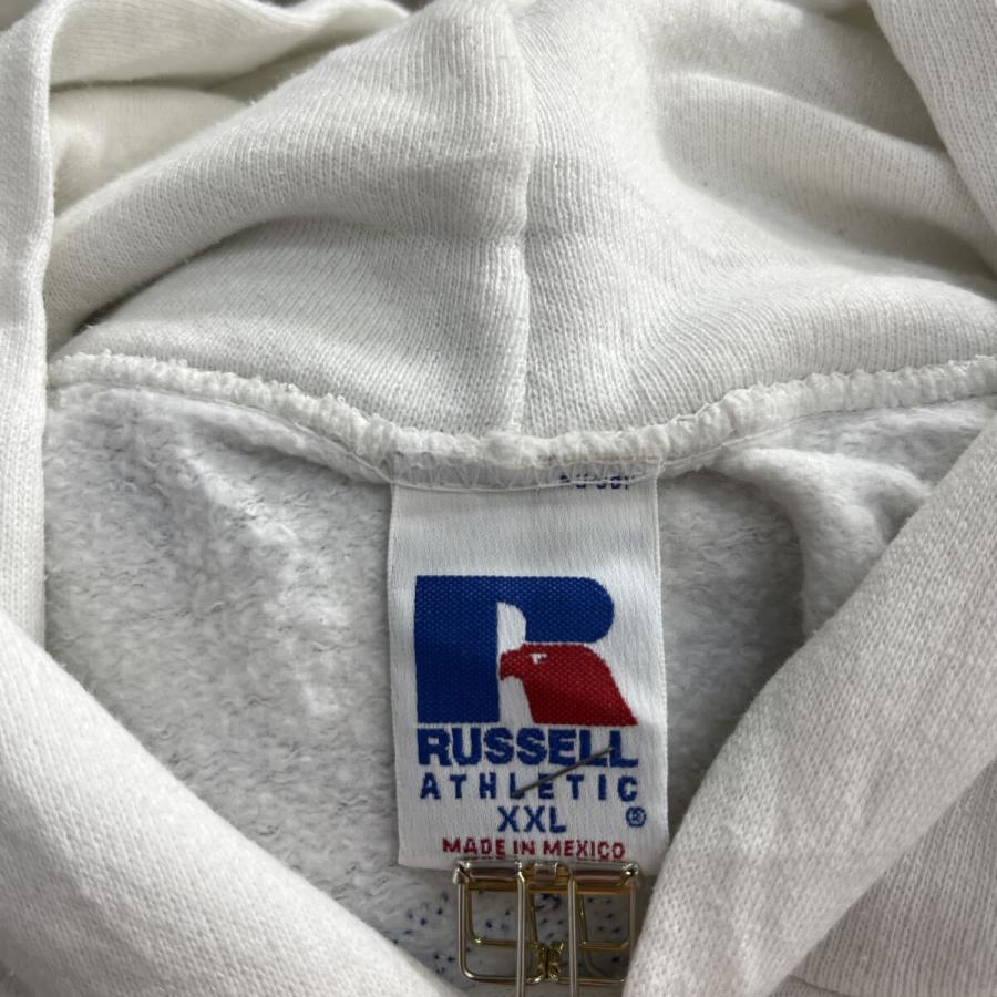 メキシコ製 Russell Athletic ロゴスウェット パーカー 2XL ホワイト 